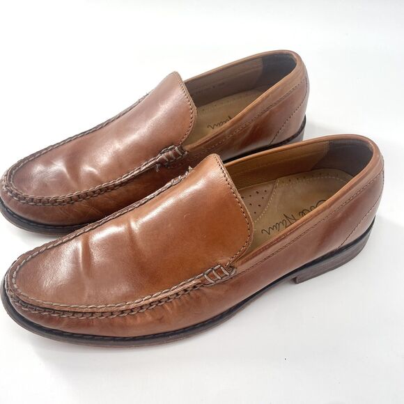 COLE HAAN AIR DELANCY MEN'S COMFORT LOAFERS LEATHER BROWN US SZ 8.5 MEDIUM - Picture 1 of 7